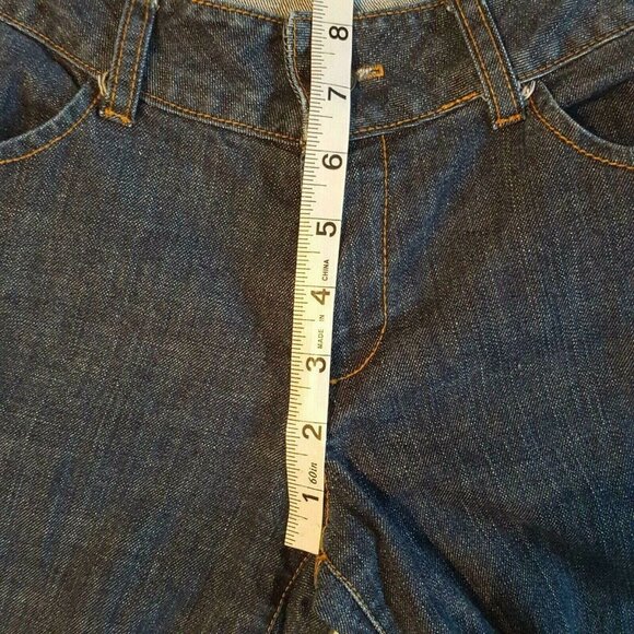 Forever Jeans Women’s Size 32/32 Wide Leg Dark Wash Stretch Mid Rise Zip Fly - Picture 7 of 11